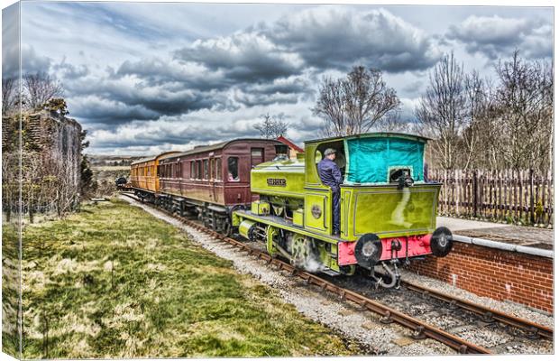 Rosyth No 1 At Big Pit Halt 3 Canvas Print by Steve Purnell