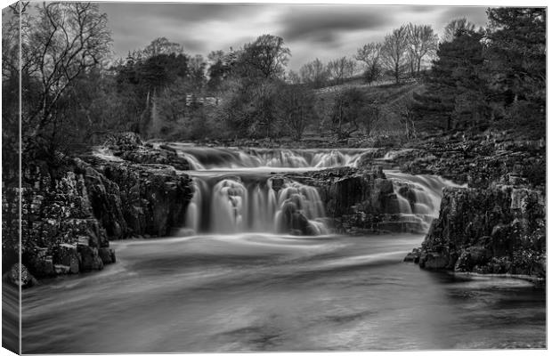 Low Force Waterfalls Canvas Print by Roger Green