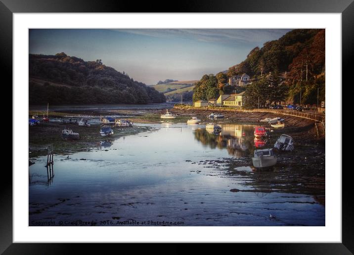 Reflections at Looe Harbour Framed Mounted Print by Craig Preedy