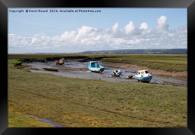 Loughor Estuary Framed Print by Kevin Round