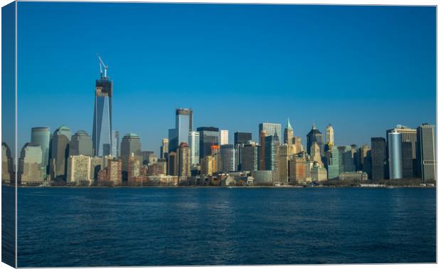 Manhattan view from Hudson Canvas Print by Gaukhar Yerk
