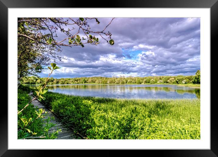 Eglinton Park Loch Framed Mounted Print by Valerie Paterson