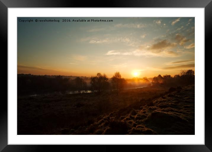 Magic Hour At Chasewater Framed Mounted Print by rawshutterbug 
