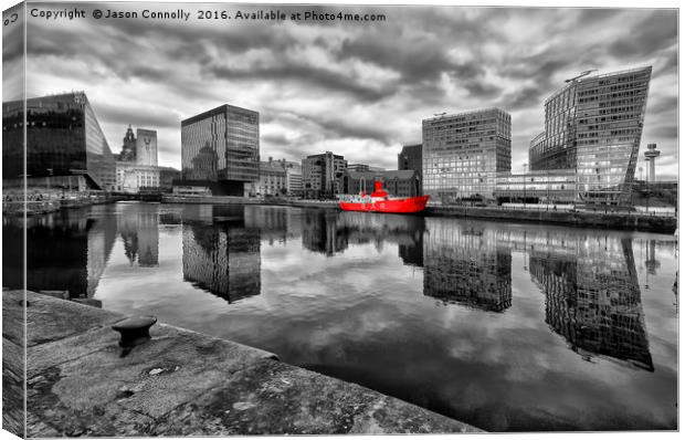 Canning Dock, Liverpool Canvas Print by Jason Connolly