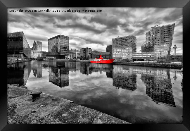 Canning Dock, Liverpool Framed Print by Jason Connolly