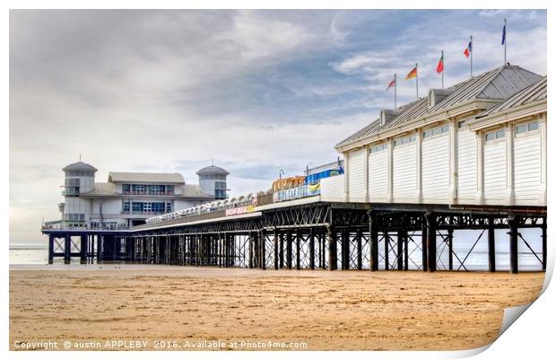 Grand Pier Weston Super Mare Print by austin APPLEBY