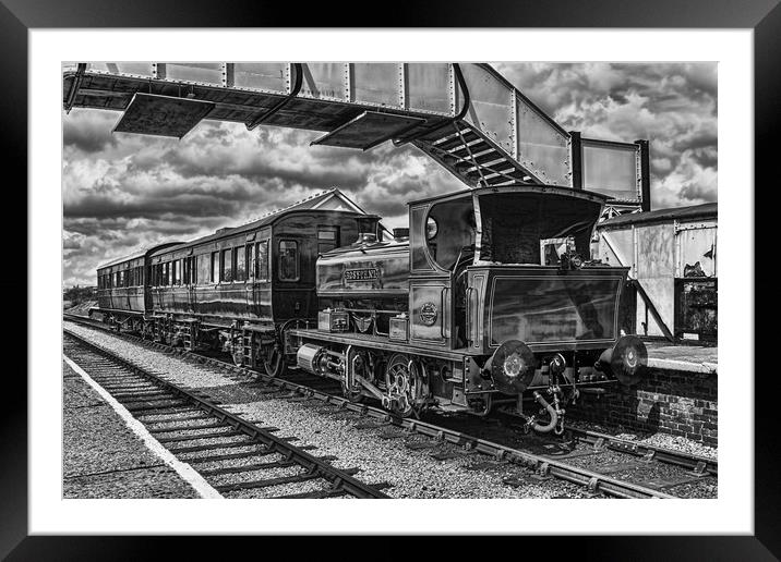 Rosyth No 1 At Furnace Sidings Mono Framed Mounted Print by Steve Purnell