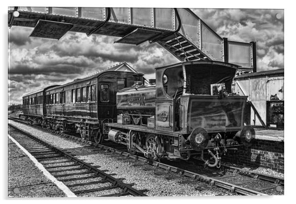 Rosyth No 1 At Furnace Sidings Mono Acrylic by Steve Purnell