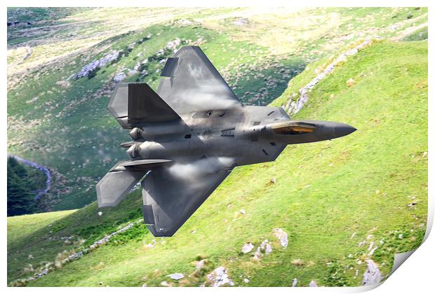 F22 Raptor low level Print by Oxon Images
