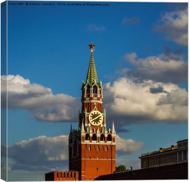  towers of the Moscow Kremlin Canvas Print by Andrey Lipinskiy