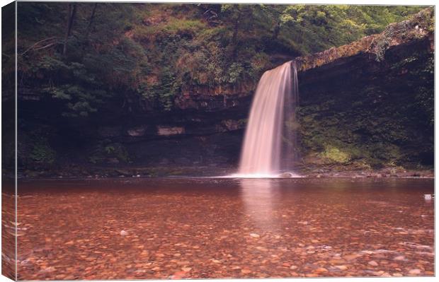 Table top waterfall - Wales Canvas Print by Matthew Hill