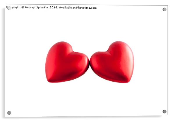 Red heart. Love Acrylic by Andrey Lipinskiy