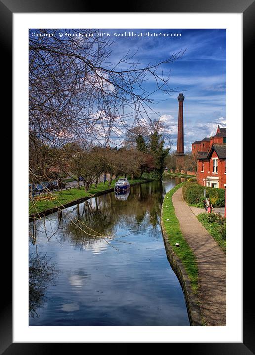 A view from a bridge Framed Mounted Print by Brian Fagan