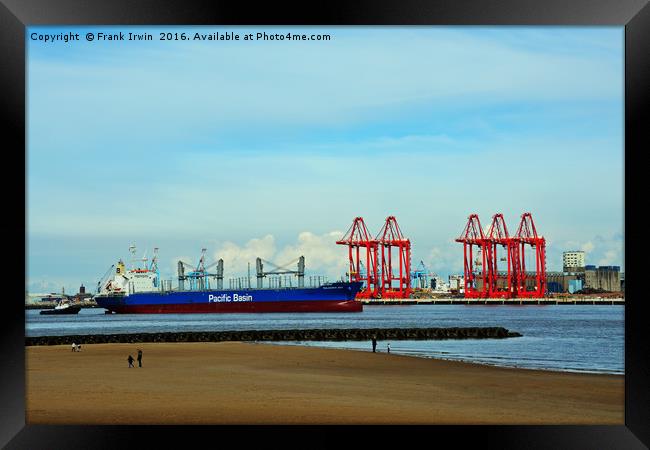 Liverpool 2 new container port Framed Print by Frank Irwin