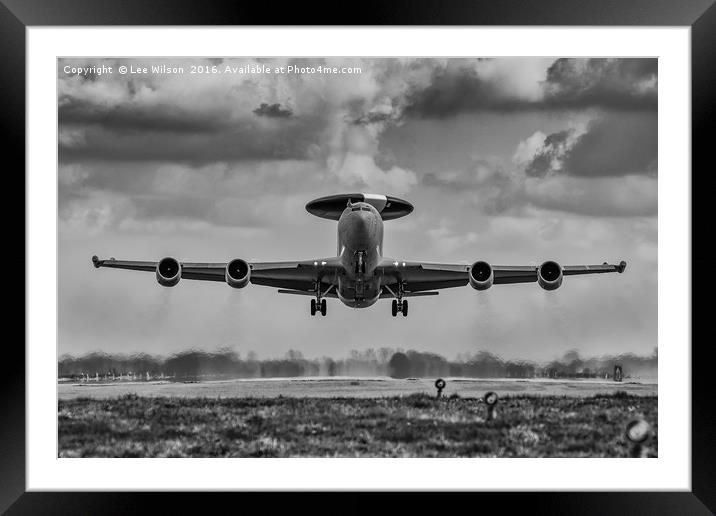 Take Off Framed Mounted Print by Lee Wilson