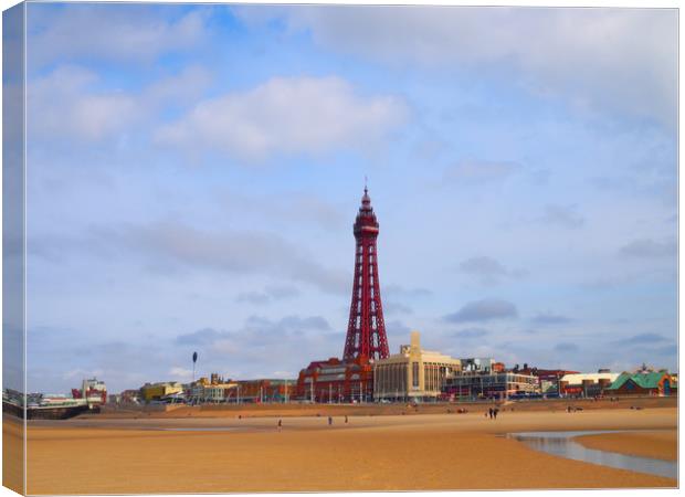 BlackpoolTower Canvas Print by Victor Burnside