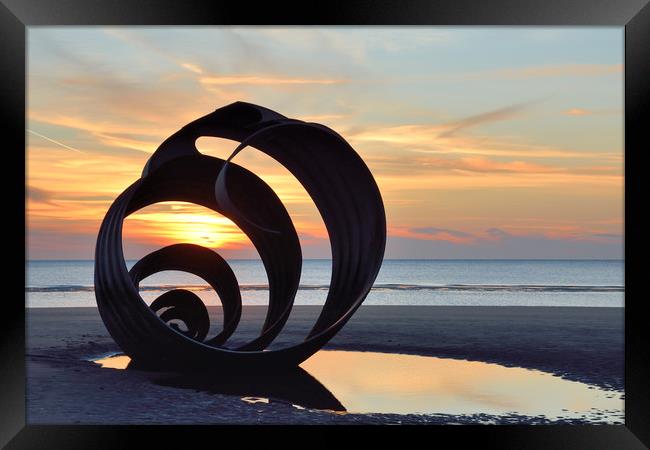 Mary's Shell At Sunset Framed Print by Gary Kenyon