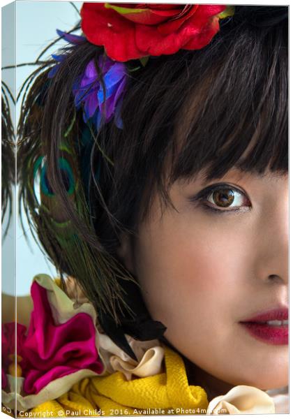 Japanese Beauty Canvas Print by Paul Childs
