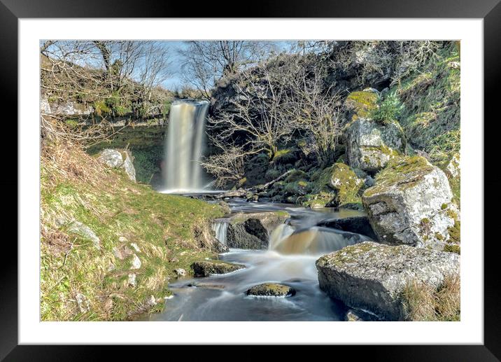 Fairlie Falls Framed Mounted Print by Valerie Paterson