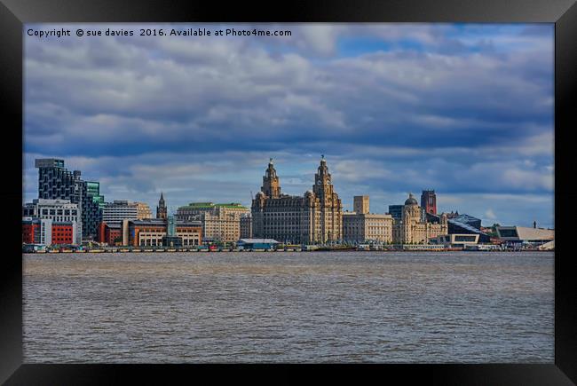 city of liverpool Framed Print by sue davies