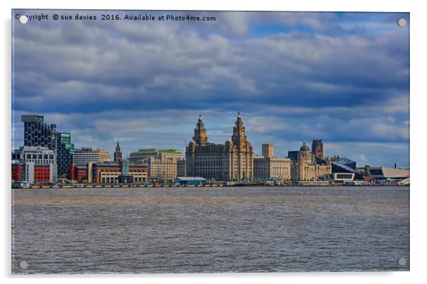 city of liverpool Acrylic by sue davies