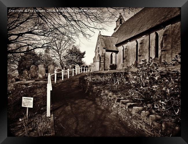 Old Church Framed Print by Derrick Fox Lomax