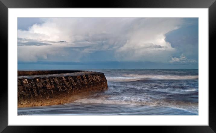 Lyme Bay Seascape                       Framed Mounted Print by Darren Galpin