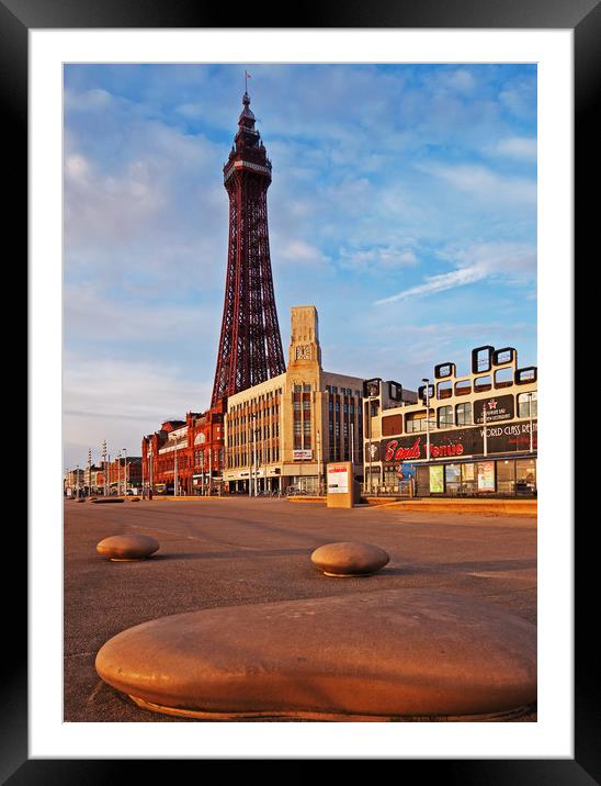 Blackpool Promenade Framed Mounted Print by David McCulloch