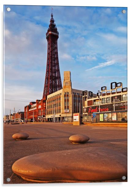 Blackpool Promenade Acrylic by David McCulloch