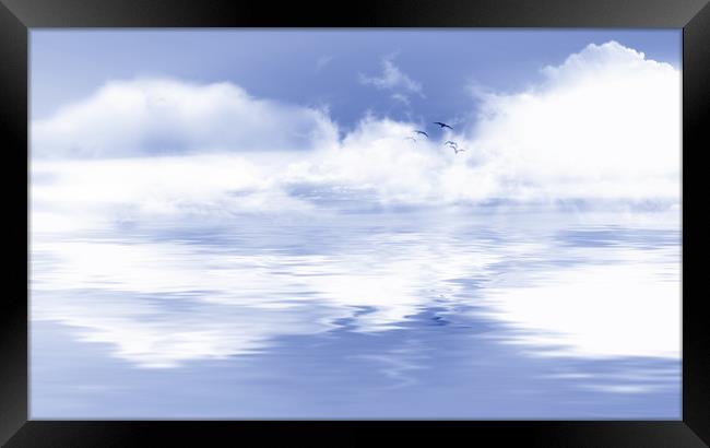 Fog clouds Framed Print by Dagmar Giers