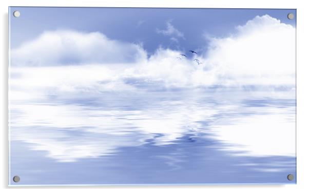 Fog clouds Acrylic by Dagmar Giers