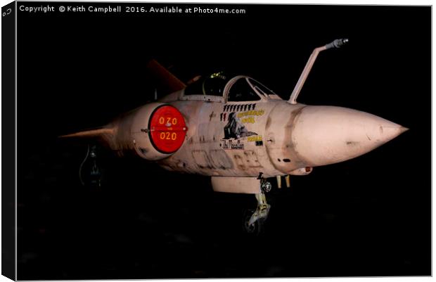 Gulf War Buccaneer Canvas Print by Keith Campbell