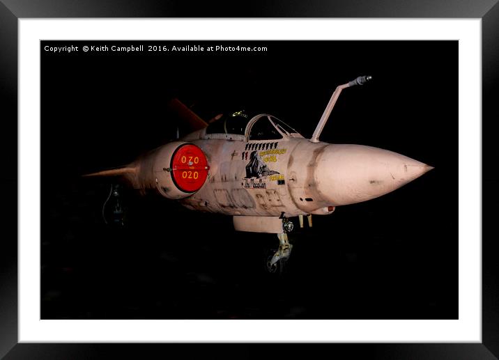 Gulf War Buccaneer Framed Mounted Print by Keith Campbell
