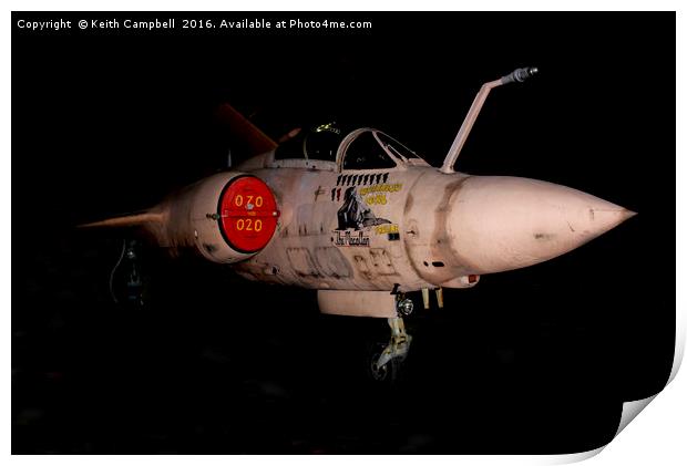 Gulf War Buccaneer Print by Keith Campbell