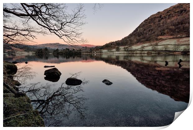 Sunsrise At Rydalwater Print by Gary Kenyon