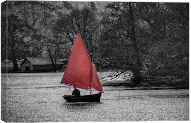 Sailing Ulswater Canvas Print by David French