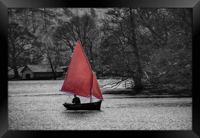 Sailing Ulswater Framed Print by David French