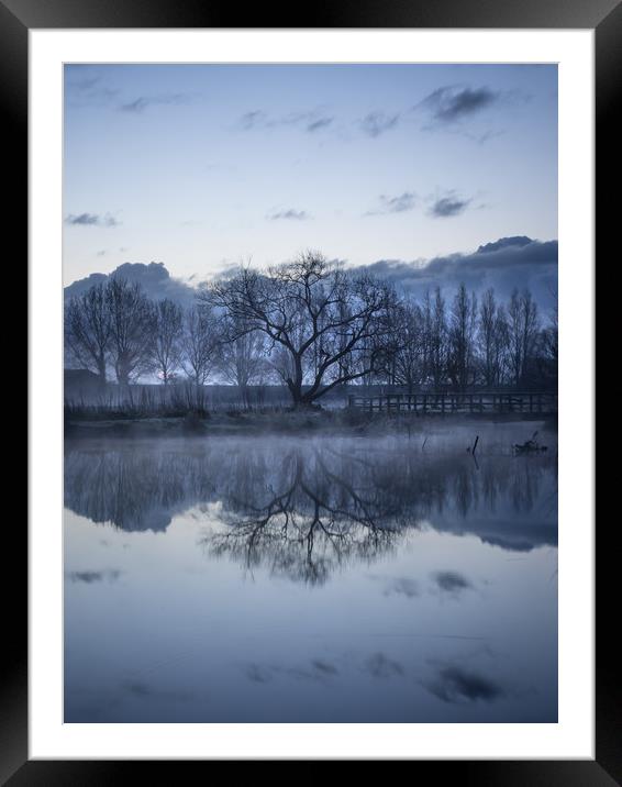 Barcombe in the blue hour Framed Mounted Print by Sue MacCallum- Stewart