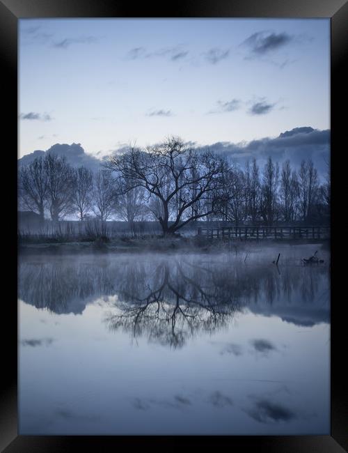 Barcombe in the blue hour Framed Print by Sue MacCallum- Stewart