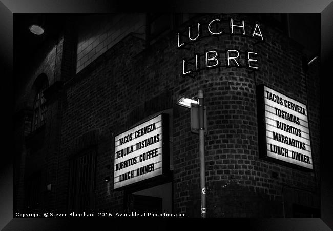 Lucha libre Framed Print by Steven Blanchard