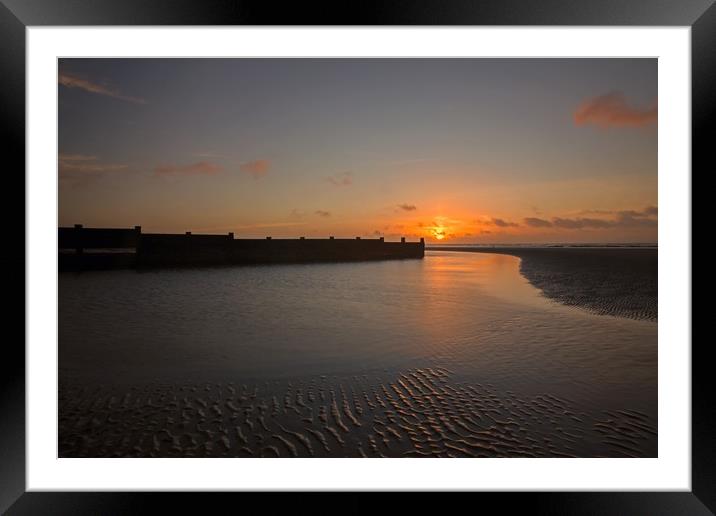 Sunrise, Cooden Beach, East Sussex Framed Mounted Print by Stephen Prosser