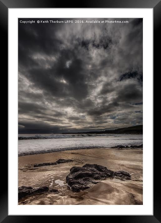 Coldingham Bay Beach Framed Mounted Print by Keith Thorburn EFIAP/b