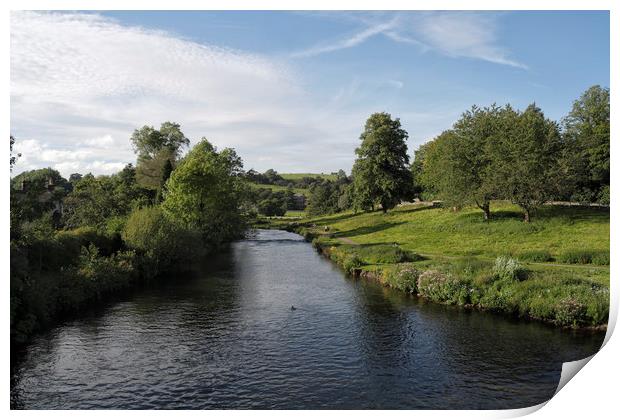 River Wye Bakewell Print by Kevin Round