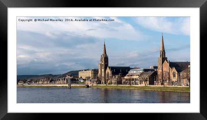 Inverness in the Sun Framed Mounted Print by Michael Moverley