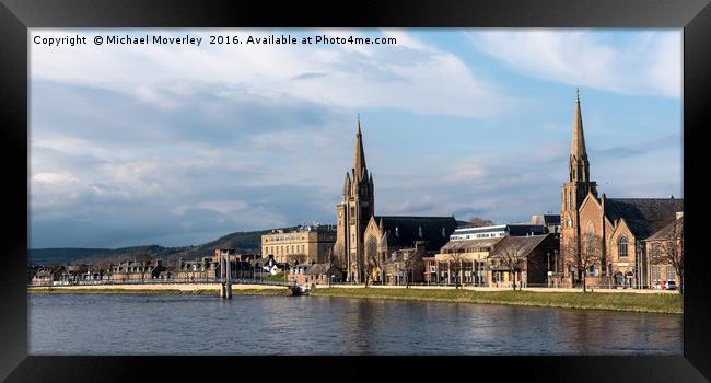 Inverness in the Sun Framed Print by Michael Moverley