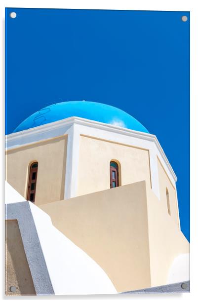 Church of Saint George blue dome Acrylic by Antony McAulay
