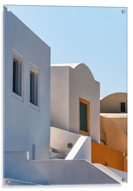 Compact living on Santorini Acrylic by Antony McAulay