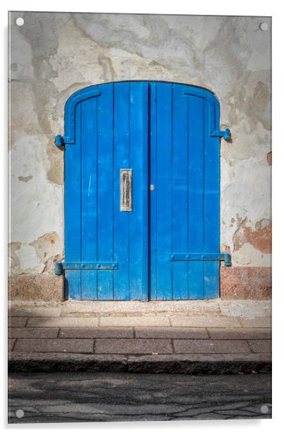 Helsingor Blue Doors Acrylic by Antony McAulay