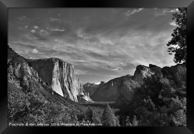 Yosemite Valley Framed Print by Alex Johnson