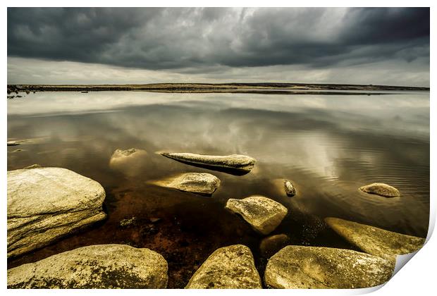 BE0012S - Whiteholme Reservoir - Standard Print by Robin Cunningham